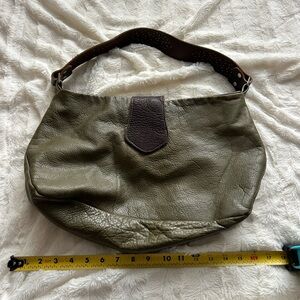 Tylie Malibu Olive Leather Hobo Bag